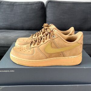 Nike Air Force 1 '07 WB Wheat Flax Gum Brown CJ9179-200 Men's Sz 8.5 WORN TWICE